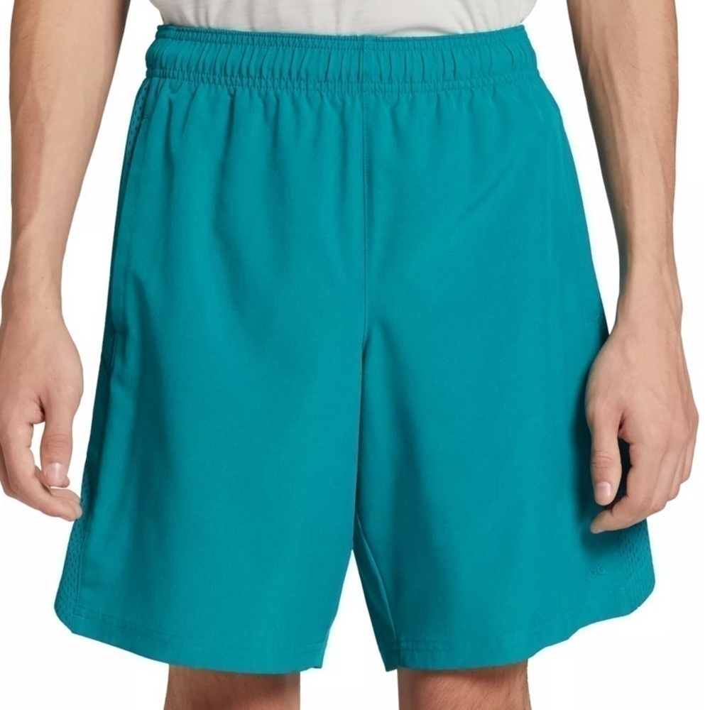 DSG || NWT Dick Sports Teal Motif Mesh Training Boys' Woven Loose Fit Shorts L